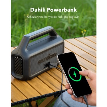 ✨未使用級✨Anker　Soundcore Boom 2 Pro　ブラック Soundcore by Anker Boom 2 Bluetooth Hoparlör, 24 Saat Çalışma