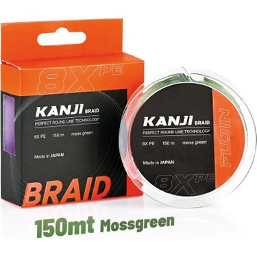 Fujin Kanji 8x 150MT 0.165MM Moss Green Ip Misina Fiyatı