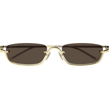 Gucci GG1278S 001 Kadın Güneş Gözlüğü Altın Çerçeve ile UV Fiyatı