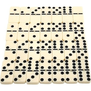 dominoさま専用 Büyük Boy Domino Oyun Seti Seramik Metal Kutulu 5 x 2,5 x 1 Fiyatı