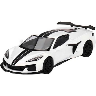 MINI GT シボレー・コルベット Z06 2023 チェイスカー Mini Gt 1:64 Chevrolet Corvette Z06 2023 Arctic White Fiyatı