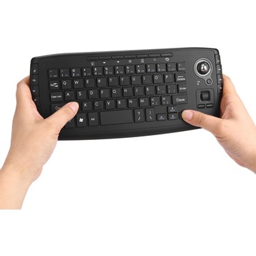 Silhouette Trackball'lu Kablosuz Klavye, Akıllı Tv / Pc Için Fiyatı