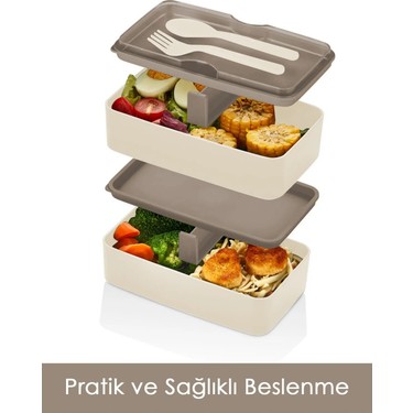 Cosiness Jumbo Dikdörtgen Iki Katlı Lunch Box Beslenme Fiyatı