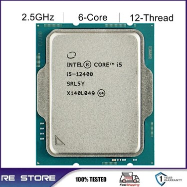 Intel Core I5 12400 2,5 Ghz 18 MB Cache 1700 Pin Işlemci Fiyatı