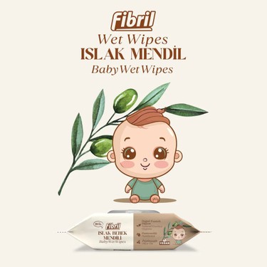 Fibril Zeytinyağlı Islak Bebek Mendili 24x90 Lı Paket 2160 Fiyatı