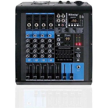 König KA-4701 4 Kanal 2X350 Watt Power Mikser Fiyatı