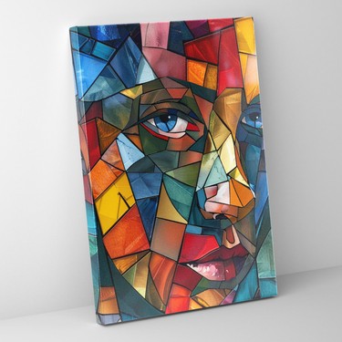 Painted Anarchy Parçalanmış Yüz Kübizm Duvar Tablosu - Fiyatı