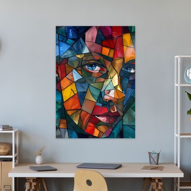 Painted Anarchy Parçalanmış Yüz Kübizm Duvar Tablosu - Fiyatı