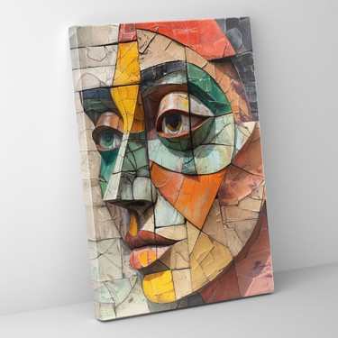 Bill、Rhythm in Four Squares、希少画集画、新品額付 Painted Anarchy Parçalı Kübizm Duvar Tablosu - Kübizm, Duvar Fiyatı