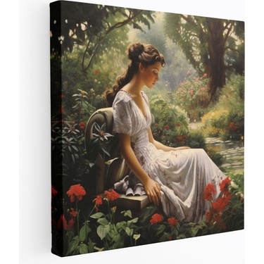 Painted Anarchy Kadın Kanvas Tablo - Huzurlu Bahçe - Kadın, Fiyatı