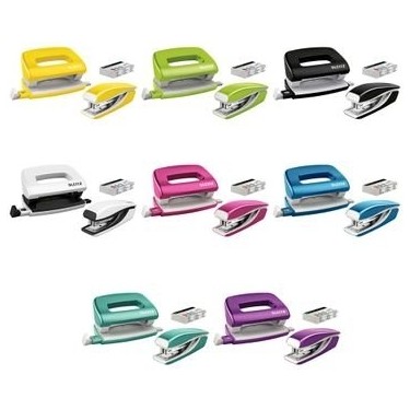 Leitz 5561 Mini Zımba ve Delgeç Set Wow Metalik Siyah (10 Fiyatı