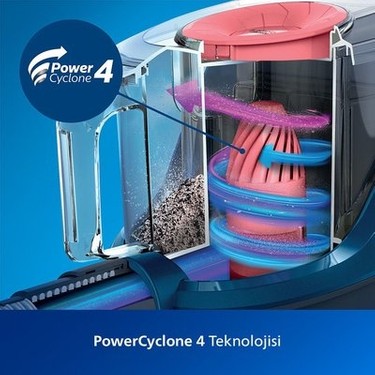 Philips PowerCyclone 4 850 W Toz Torbasız Süpürge Beyaz Renk Fiyatı