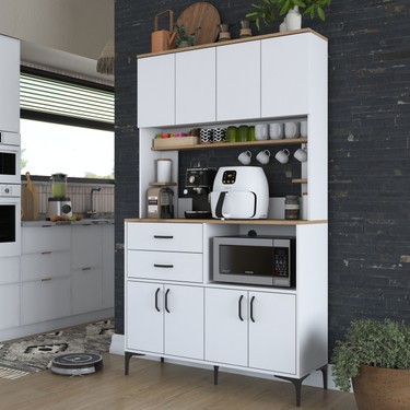 ナギページ Rani JE179 Çok Amaçlı Dolap 8 Kapaklı 2 Çekmeceli Kiler Fiyatı