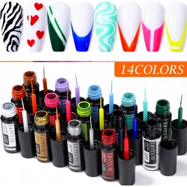 Lily'Cute Lily Cute Nail art çizim ojesi (UV gel) Siyah Fiyatı