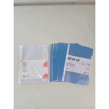 Noki Punched Pocket 4830 100 Adet Poşet Dosya-50 Adet Brk Fiyatı