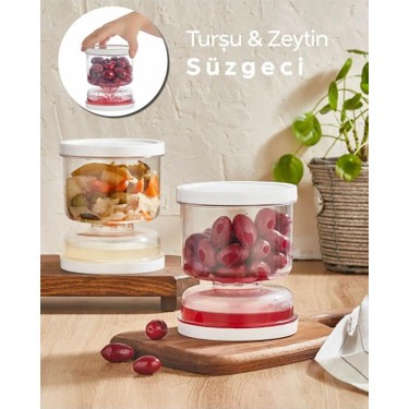 Tiesa Home 1 Adet Kum Saati Süzgeçli Turşu Peynir Zeytin Fiyatı