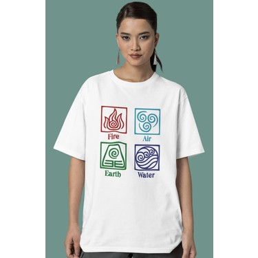 Cngz Shop Unisex Avatar Dizi Bask l T Shirt Avatar Ate Su Fiyat