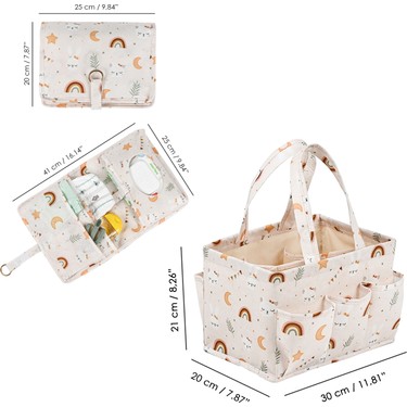 Meleni Baby 2'li Set Çok Amaçlı Bölmeli Bebek Bakım Fiyatı