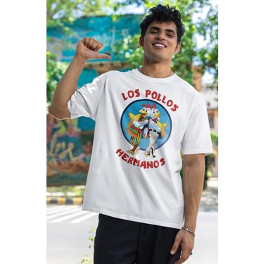 Fuddy Moda Unisex Los Pollos Hermanos Bask l T Shirt Fiyat