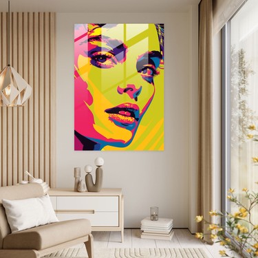 Painted Anarchy Andy Warhol Cam Baskı - Renkli Pop Art Fiyatı