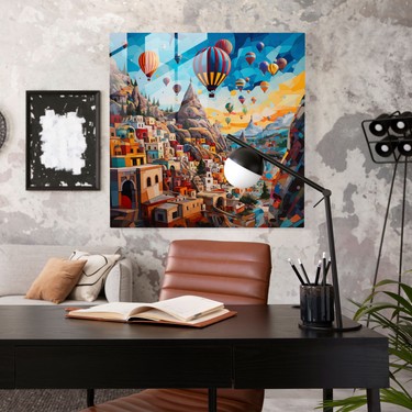 Painted Anarchy Eğlenceli Kapadokya Pop Art Kolaj Cam Baskı Fiyatı