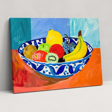 Painted Anarchy Natürmort Meyve Kasesi Henri Matisse Kanvas Fiyatı