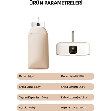Mioji UV100X Yeni Nesil UV Işıklı Taşınabilir Portatif Fiyatı