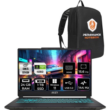 Msı Cyborg 15 Intel Core I5-13420H 24GB 1tb SSD RTX4060/8GB Fiyatı