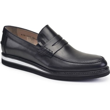 Nevzat Onay Siyah Günlük Bağcıksız Erkek Ayakkabı -76486- Fiyatı