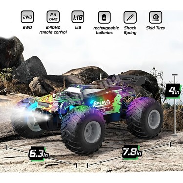 Apexma 2.4ghz Uzaktan Kumandalı LED Işıklı 1:18 Ölçek Şarjlı Fiyatı