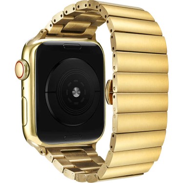 iPhone 12 Pro ゴールド + Apple Watch ZORE Apple Watch 42MM Uyumlu Krd-41 Metal Kordon - Gümüş Fiyatı