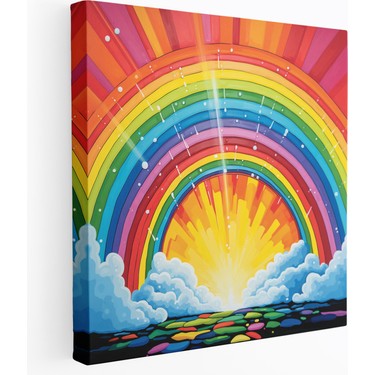 Painted Anarchy Işıltılı Gökkuşağı Duvar Sanatı - Gökkuşağı, Fiyatı