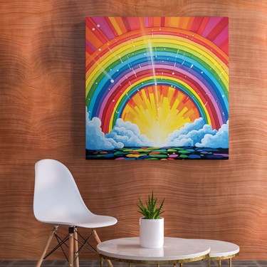 Painted Anarchy Işıltılı Gökkuşağı Duvar Sanatı - Gökkuşağı, Fiyatı