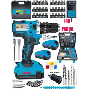 Staxx Power 2100WH Li-Ion 10 Ah Çelik Mandren X2 Akülü Fiyatı