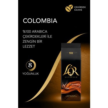 L'or Espresso Colombıa Çekirdek Kahve 500GR Fiyatı