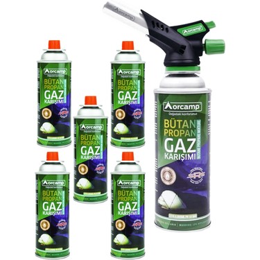 Orcamp Çakmaklı Kartuş Pürmüz Set ve 5 Adet 227 Gram Gaz Fiyatı