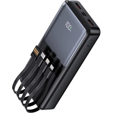 Sunix 20000 mAh Dijital Göstergeli Dahili Çoklu Kablolu Fiyatı