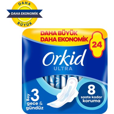 ped boys  Orkid Ultra Gece & Gündüz (Boy 3) 24 adet Hijyenik Ped Fiyatı