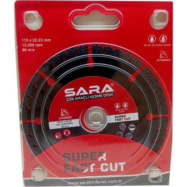 Sara S759 Çok Amaçlı Kesme Diski 115MM Fiyatı - Taksit Seçenekleri