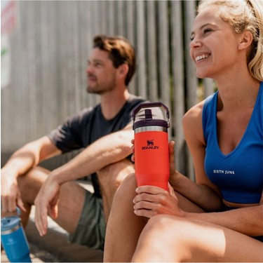 Stanley Iceflow Flip Straw Tumbler 30 Oz / 0.89 Lt Tigerlily Fiyatı