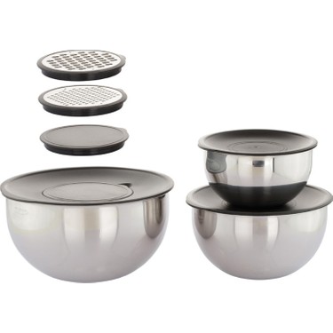 Evren 9 Parça Venüs Çift Rendeli Paslanmaz Çelik Karıştırma Fiyatı