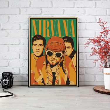 512 Art Design Nirvana Müzik Albüm Afiş Poster 30 x 42 Fiyatı