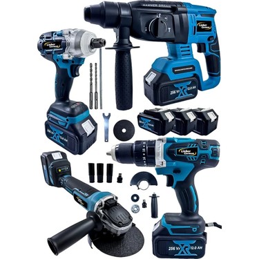 Lieber German Brushless 4 Lü Set 256 Vf 12 Ah 3 x Akü Kırıcı Fiyatı
