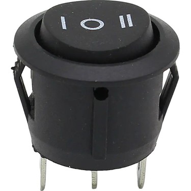 Ayt IC-134 Yuvarlak Işıksız On Off On 3 Pin Anahtar Aç Kapa Fiyatı
