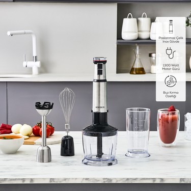 Karaca Inox Quick Mix Hız Ayarlı 1300W El Blender Set - Fiyatı