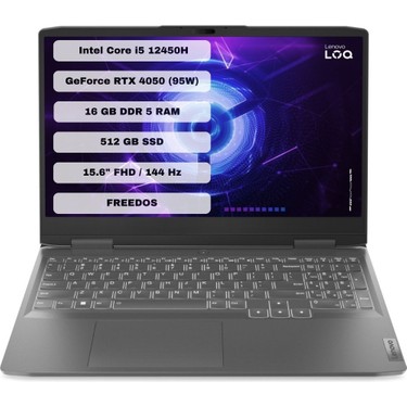 Lenovo LOQ 15IRH8 Intel Core i5 12450H 16GB 512GB SSD Fiyatı
