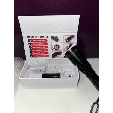 WISON WS-3898 20W Profesyonel Zoomlu Siyah Avcı Feneri Fiyatı