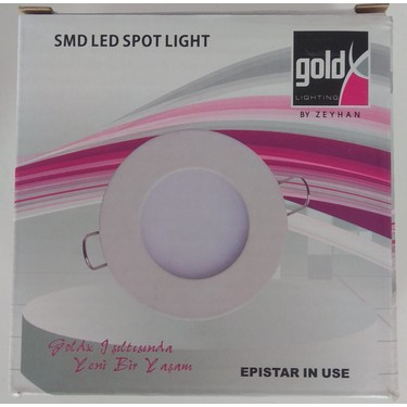 Goldx DS-185 ZE568 4,5W Yuvarlak Sıva Altı LED Spot Fiyatı