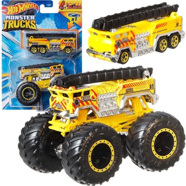 Hot Wheels Monster Jam 5台セット Hot Wheels Monster Trucks ve Araba Seti 1:64 Arabalar 5 Fiyatı