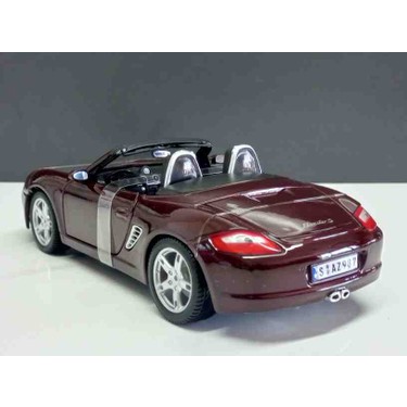 箱付き Maisto マイスト Porsche Boxster 1/18 レッド Maisto 1:18 Porsche Boxster S Diecast Metal Araba Fiyatı